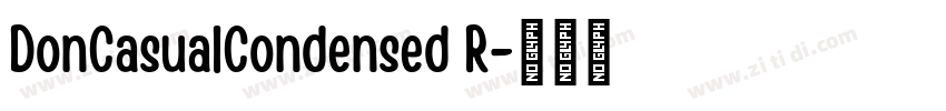 DonCasualCondensed R字体转换